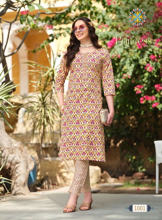 Princess Vol 1 By Passion Tree Cotton Kirti With Bottom Wholesale Market In Surat